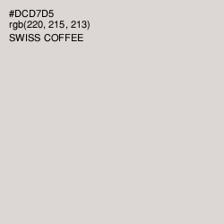 #DCD7D5 - Swiss Coffee Color Image